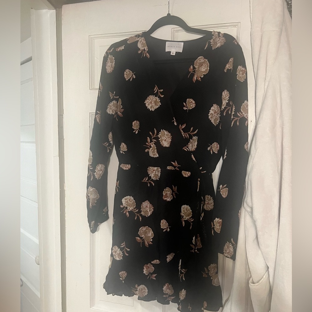 Faux wrap dress floral